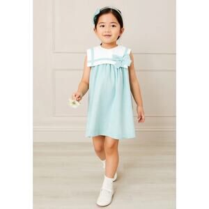 Pepa London Sleeveless Trapeze Dress With Bow Detail size 3T